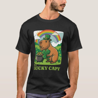 I'm A Lucky Capy St. Patrick's Day Capybara Leprec T-Shirt