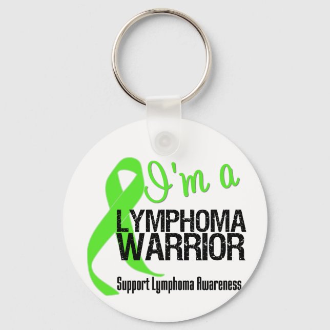 I'm a Lymphoma Warrior Key Ring (Front)