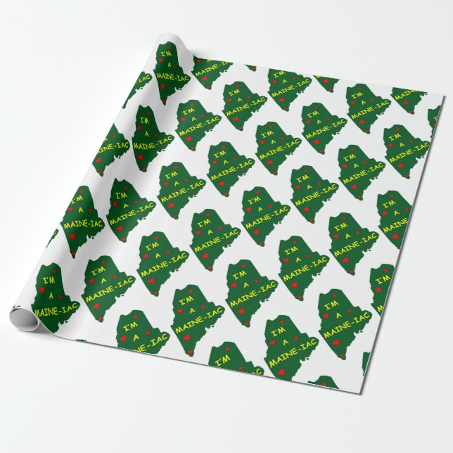 I'M A MAINE IAC WRAPPING PAPER (Unrolled)