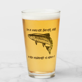 I'm a master baiter... - Fishing Beer Glass