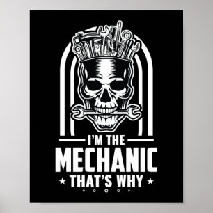 I'm A Mechanic Aircraft Mechanic Diesel Mechanic Poster