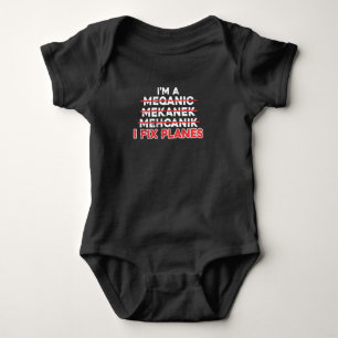 I'm A Mechanic I Fix Planes Aircraft Aviation Baby Bodysuit