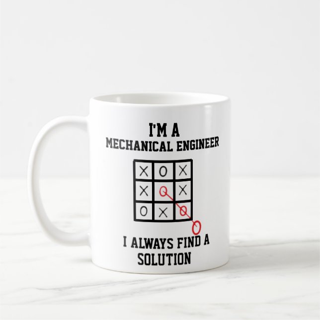 Im A Mechanical Engineer I Always Find A Solution  Coffee Mug (Left)