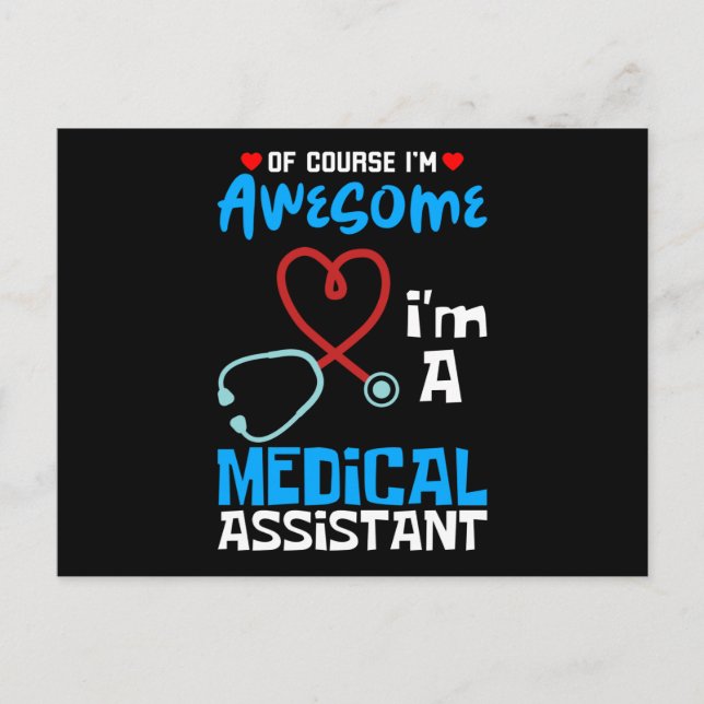 I'm A Medical Assistant Holiday Postcard (Front)