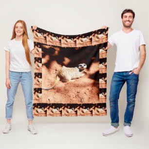 Im A Meerkat You Dig, Medium Fleece Blanket