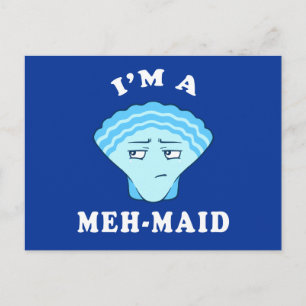 I'm A Meh-Maid Postcard