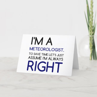I'M A METEOROLOGIST HOLIDAY CARD