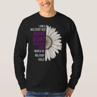 Im A Military Kid  Purple Up T-Shirt
