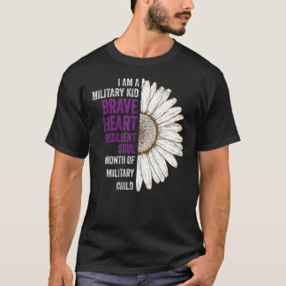 Im A Military Kid  Purple Up T-Shirt