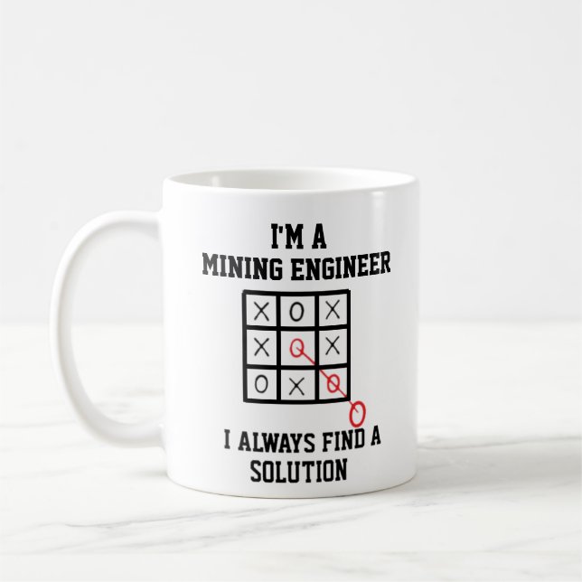 Im A Mining Engineer I Always Find A Solution Mug (Left)