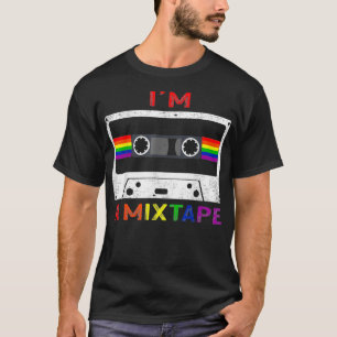 Im A Mixtape Gay Pride Rainbow Flag LGBTQ Retro LG T-Shirt
