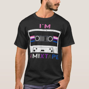 Im A Mixtape Genderfluid Pride Flag LGBTQ Retro LG T-Shirt