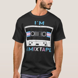 Im A Mixtape Transgender Pride Flag LGBTQ Retro LG T-Shirt