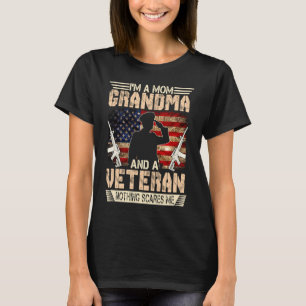 I'm A Mom Grandma  Veteran Military Mother's Day T-Shirt