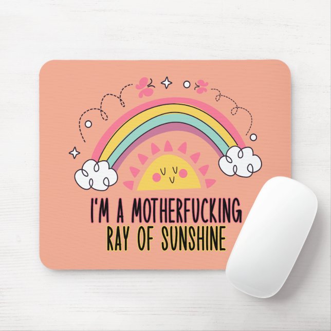 I'm A Motherf*cking Ray of Sunshine Bath Towel Set Mouse Mat (With Mouse)