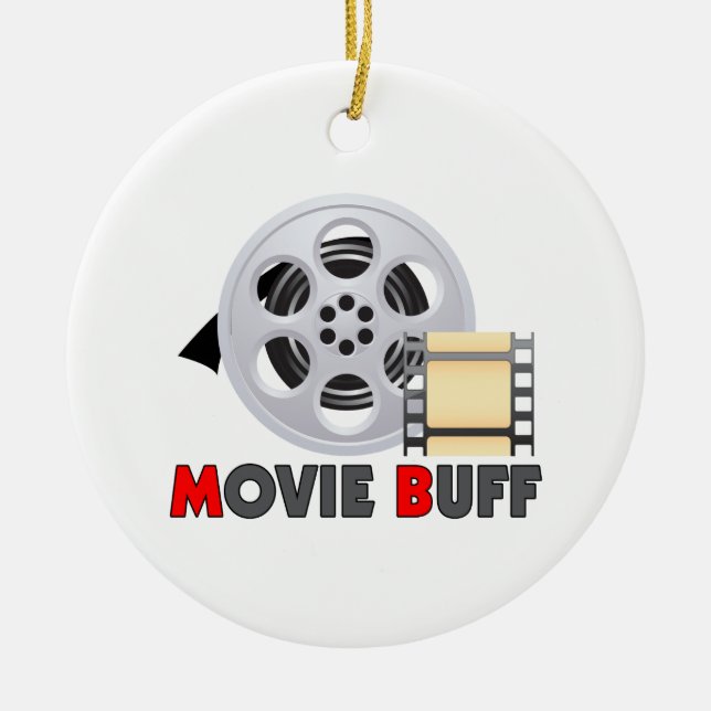 I'm A Movie Buff Ceramic Tree Decoration (Front)