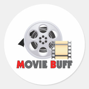 I'm A Movie Buff Classic Round Sticker