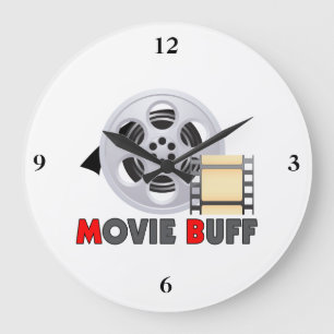 I'm A Movie Buff Large Clock