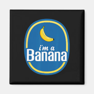 I'm A Nana Costume Halloween Fruit Sticker Yellow  Magnet