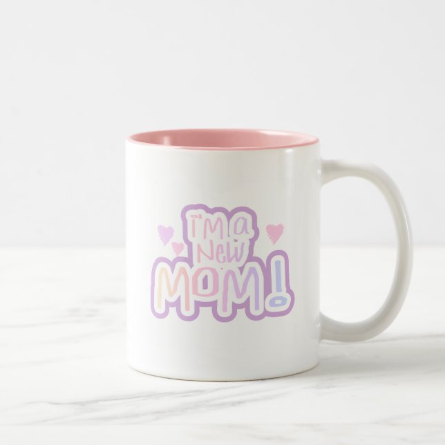 I'm a New Mum Tshirts and Gifts Two-Tone Coffee Mug (Right)