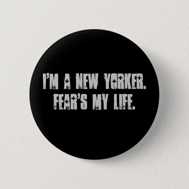 I'm a New Yorker. 6 Cm Round Badge (Front)