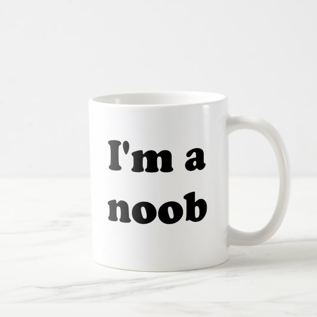I'm a noob coffee mug (Right)