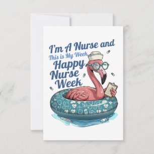 i'm a nurse and this is my week happy nurse week thank you card