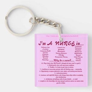"I'm A NURSE" Key Ring