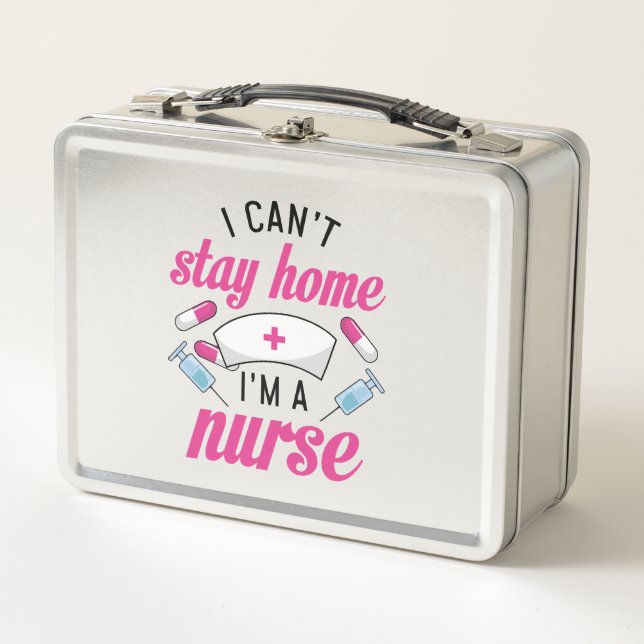I'm A Nurse Metal Lunch Box (Front)