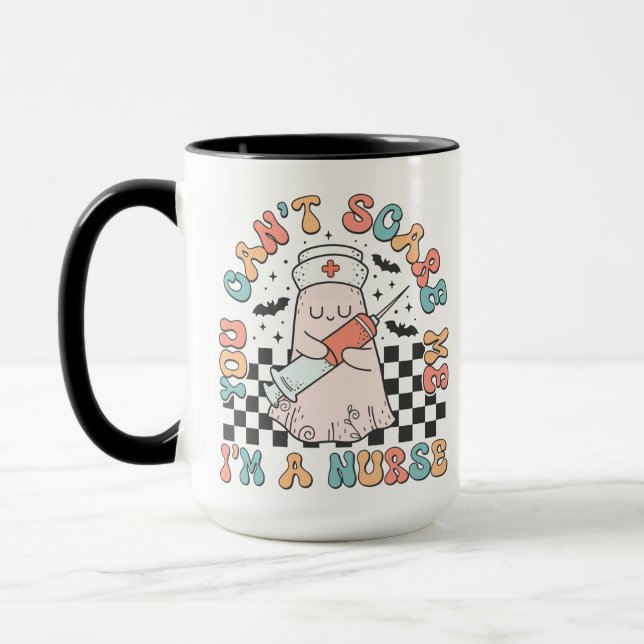 I'm A Nurse Retro Halloween Mug (Left)