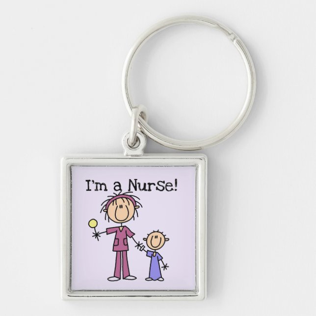 I'm a Nurse T-shirts and Gifts Key Ring (Front)
