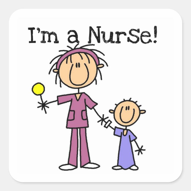 I'm a Nurse T-shirts and Gifts Square Sticker (Front)