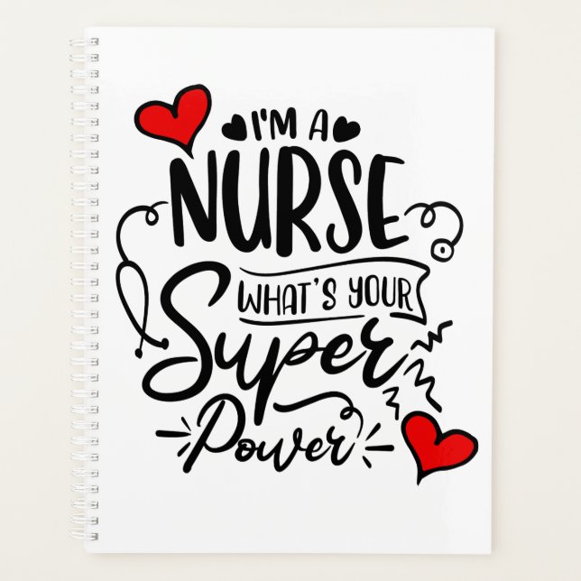 I'm a nurse what's your superpower humour planner (Front)