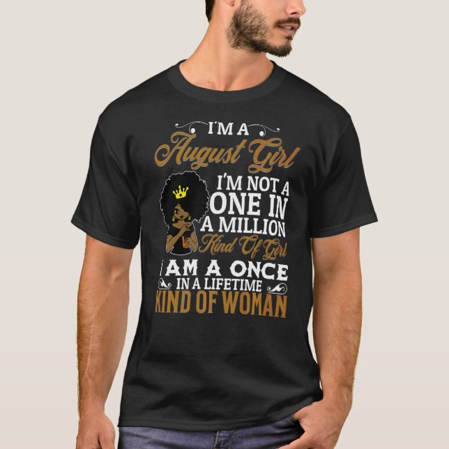 I'm A October Girl Not A One In Million Of Girl Ju T-Shirt (Front)