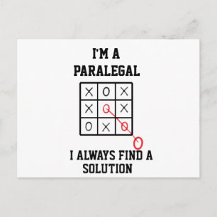 Im A Paralegal I Always Find A Solution Postcard