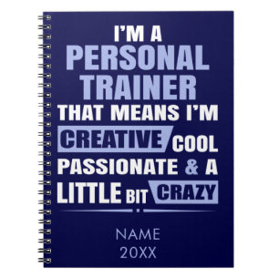 I'm a Personal Trainer Meaning Notebook
