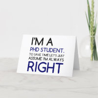 I'M A PHD STUDENT