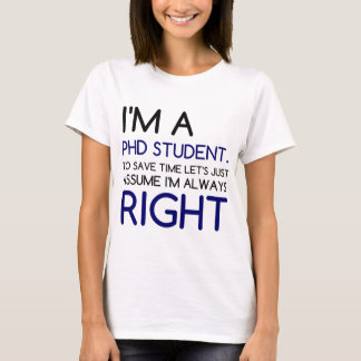 I'M A PHD STUDENT T-Shirt