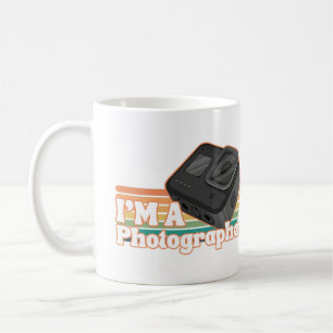 I'm a photographer, vintage colourful photographer coffee mug