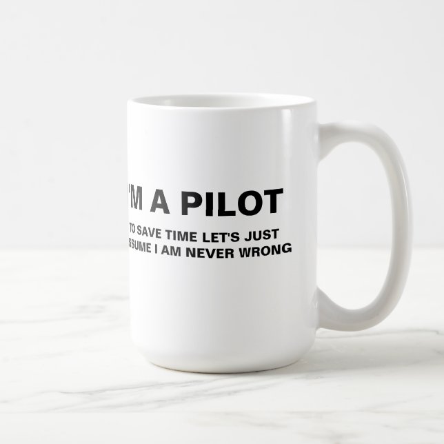 I'M A PILOT COFFEE MUG (Right)