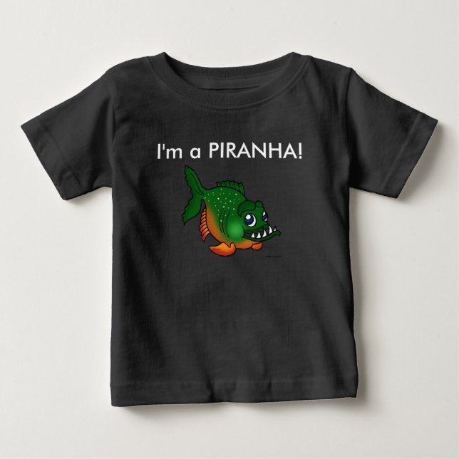 I'm a piranha kids T-Shirt (Front)