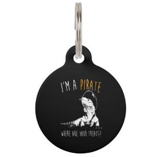 I'm a pirate Iguana Pet Tag