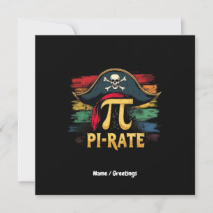 I'm a Pirate Pi Day A Funny Math Adventure Invitation