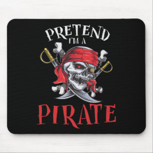 I'm A Pirate Skull Halloween Costume Mouse Mat