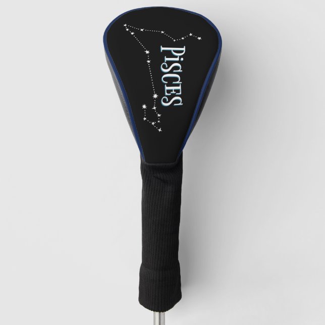 Im A Pisces Zodiac.Trendy Pisces Zodiac Sign  Golf Head Cover (Front)