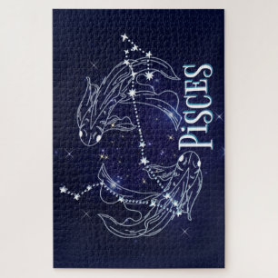 Im A Pisces Zodiac.Trendy Pisces Zodiac Sign Jigsaw Puzzle