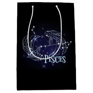 Im A Pisces Zodiac.Trendy Pisces Zodiac Sign Medium Gift Bag