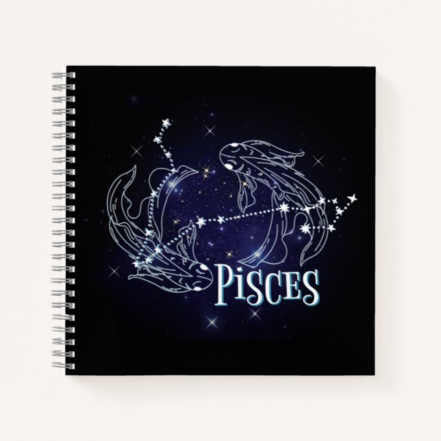 Im A Pisces Zodiac.Trendy Pisces Zodiac Sign  Note Notebook (Front)