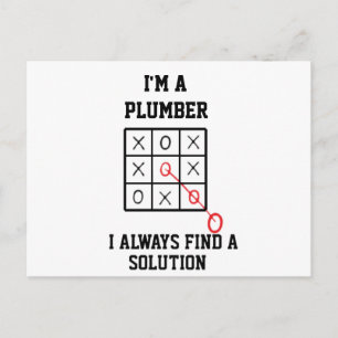 Im A Plumber I Always Find A Solution  Postcard