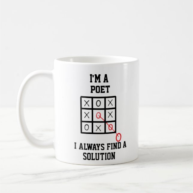 Im A Poet I Always Find A Solution Mug (Left)